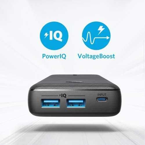 Anker PowerCore Select 20000mAh, с PowerIQ технология, черен цвят