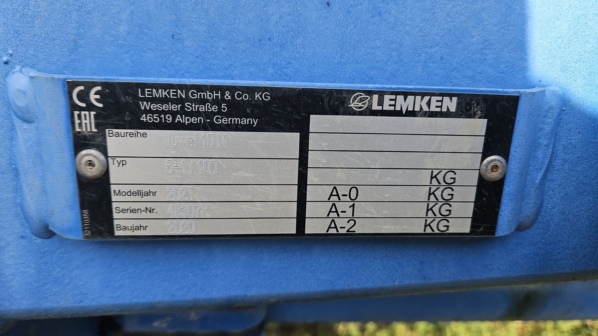 Vand Plug Lemken Juwel 10M 7 trupite(6+1)