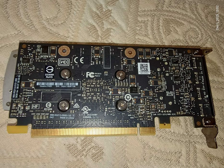 Видео карта Nvidia Quadro P400, 2GB GDDR5, low profile, 3xmini DP