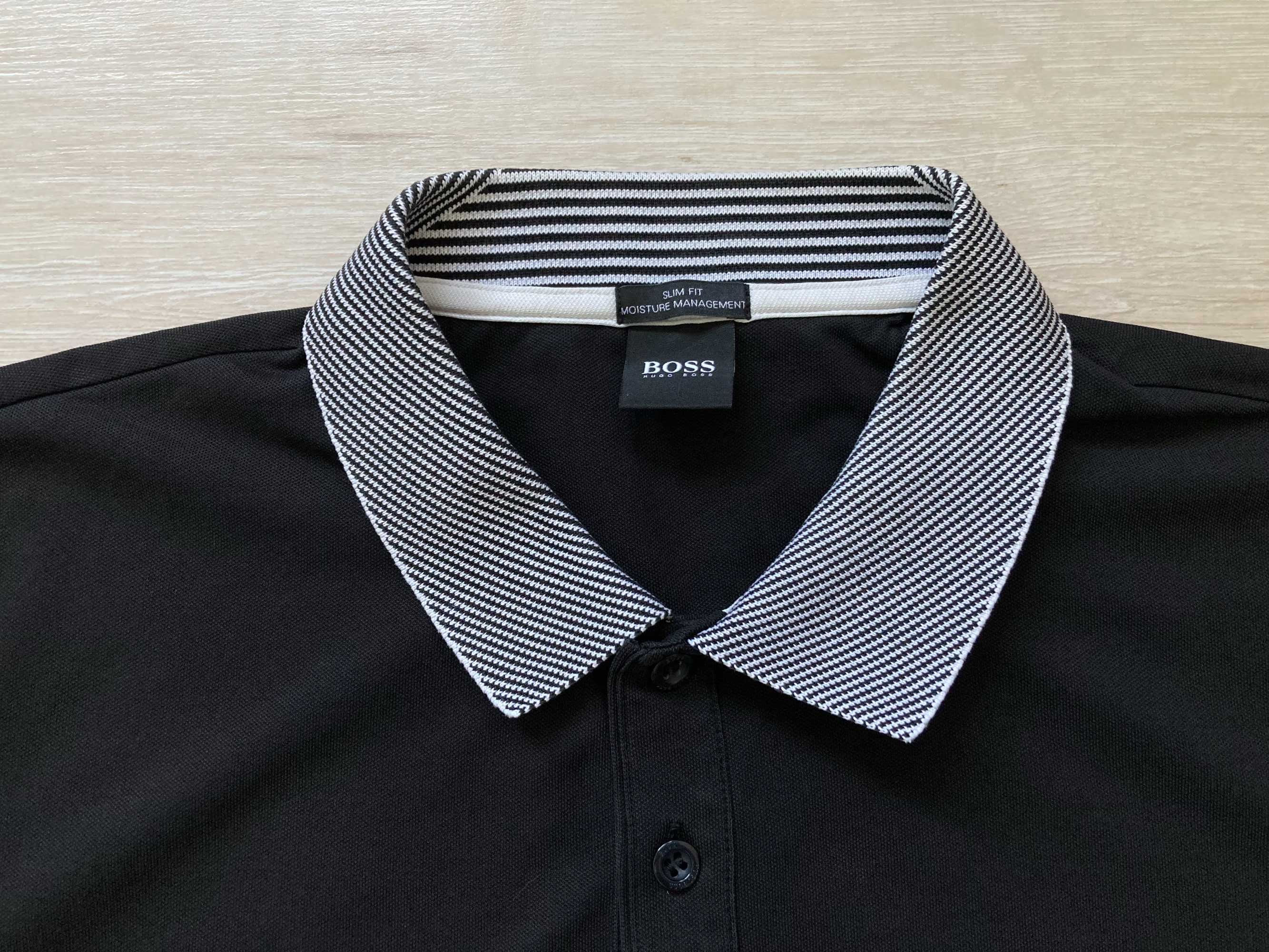 Hugo Boss Paule Moisture Management поло тениска размер XXL Slim Fit