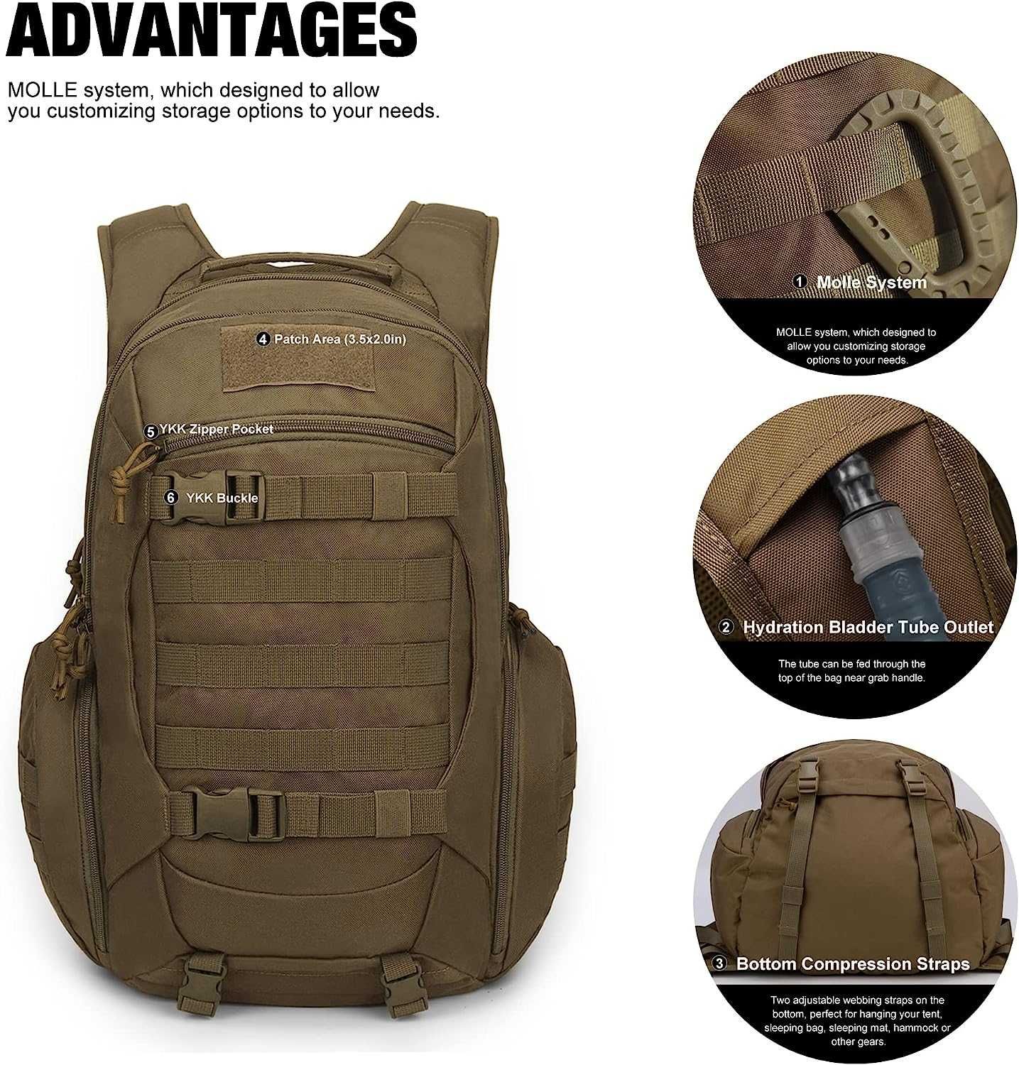 Тактический рюкзак Mardingtop 28L Tactical Backpacks! Новый с бирками!