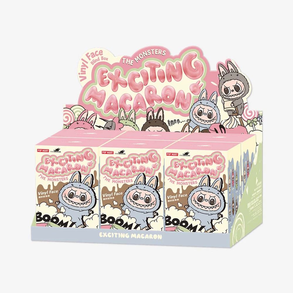 Labubu Exciting Macaron 18см, Лабубу ключодържател