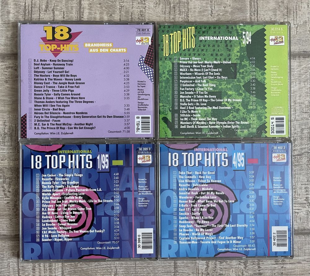 Lot 16 cd-uri originale compilatii anii 90