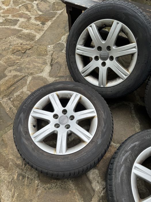 Set jante orignale Audi 225/55 R16 prindere 5x112