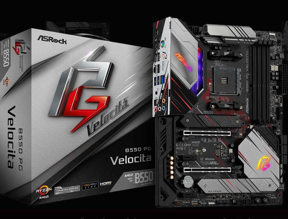 AM4 Дъно, дънна платка B550 PG Velocita AsRock / Вкл.ДДС