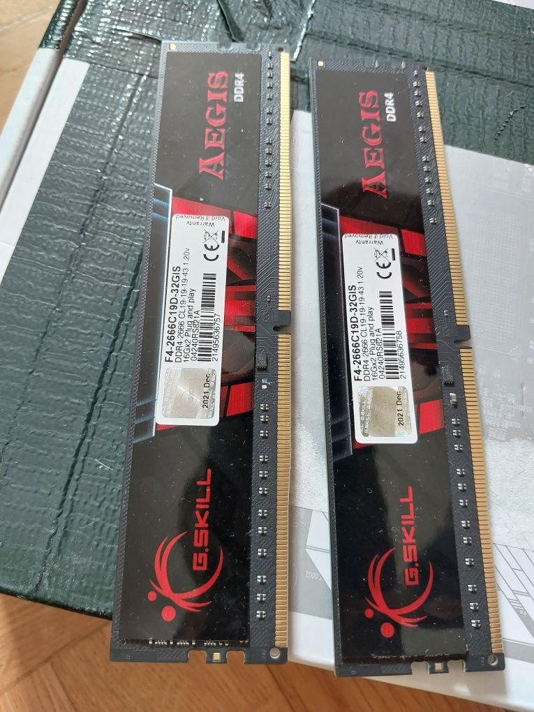 32GB DDR4 3200Mhz 2666Mhz Kingston , G.SKill , RAM памет 2x16GB