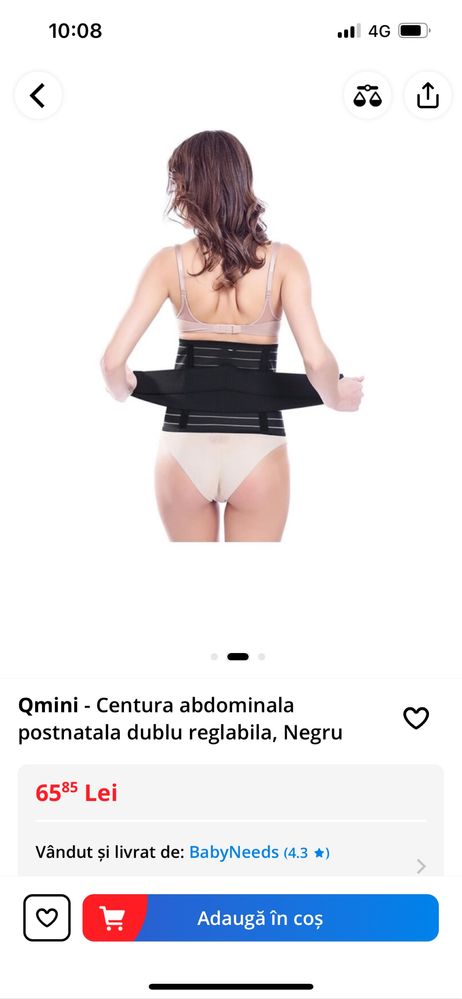 Centura abdominală post natală