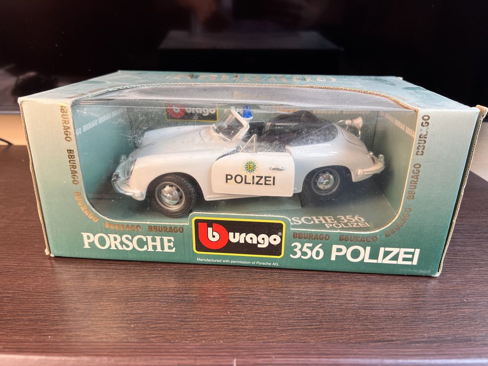 Masinuta de colecție Porche Bburago 356 Polizei