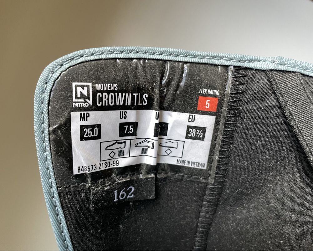 Ботинки для сноуборда Nitro Crown TLS, размер 38