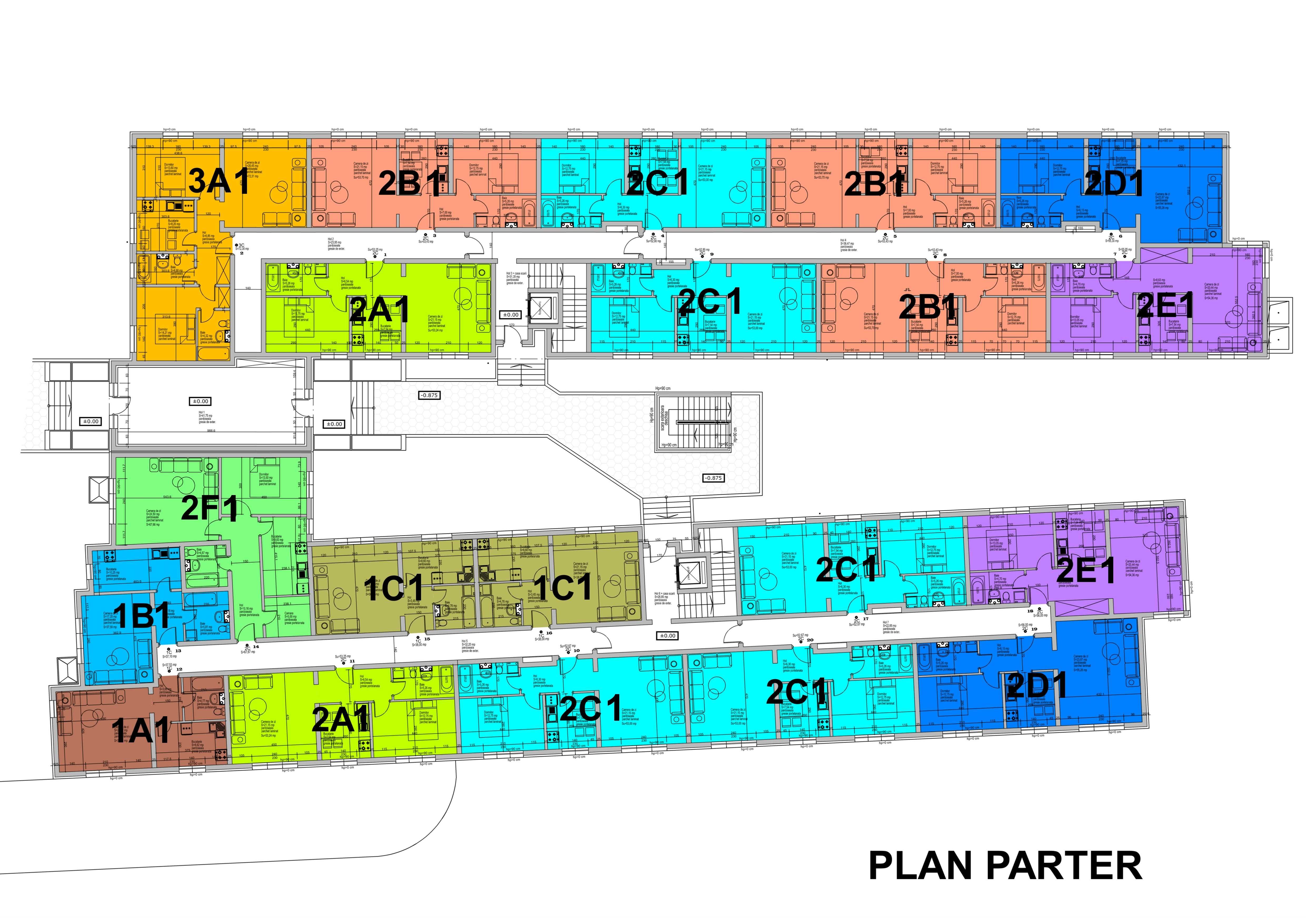 Apartament 3 camere TIP 3A1