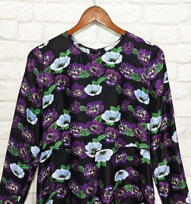 Lovechild 1973 100% Коприна дамска флорална рокля размер 36 / S