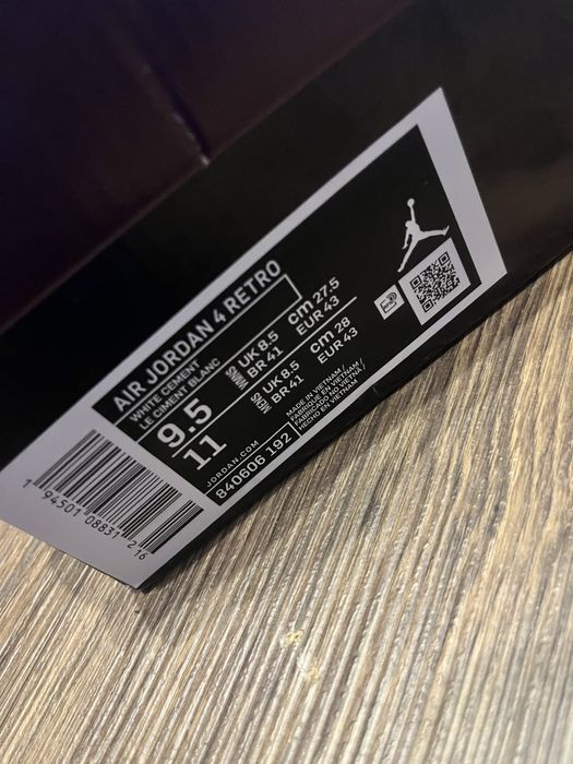 Jordan 4, ne purtați
