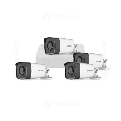 Sistem supraveghere exterior basic HikVision, 4 camere, 2 MP, IR 40 m