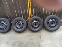 Roți 195 x 60 r 15 GM jante oțel  opel astra g,cric și scut. ORIGINALE