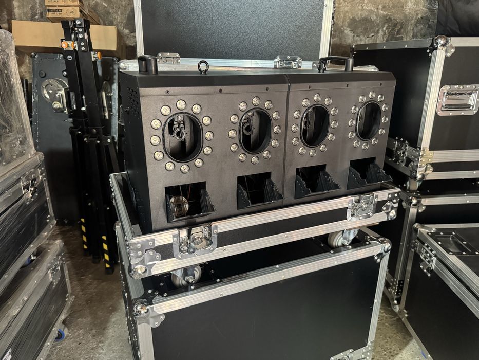 Masina Baloane cu Fum Smoke Bubble Machine + Flightcase