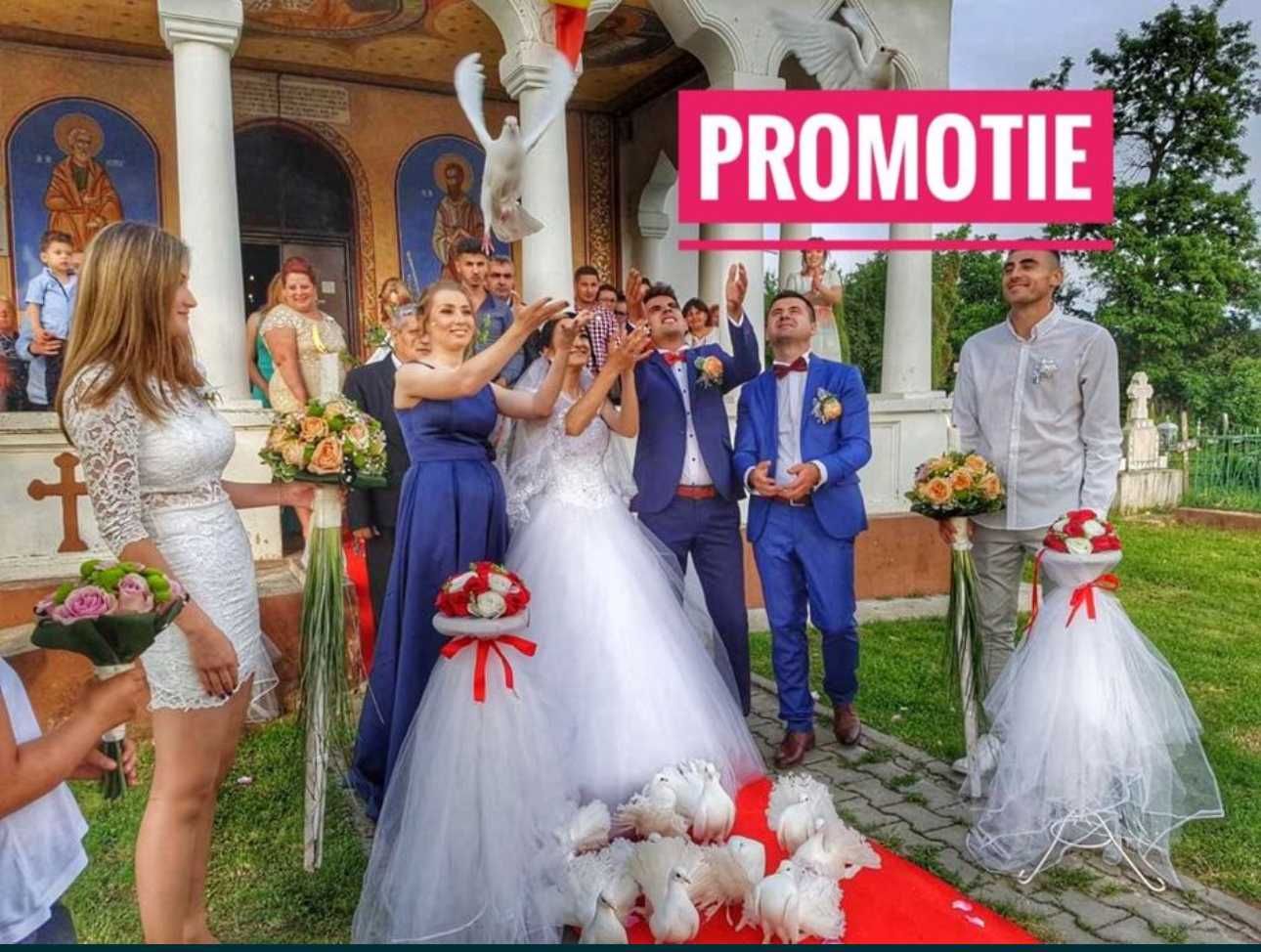 Cabina Foto 360 Video Booth /Fum greu vals / Porumbei albi biserica