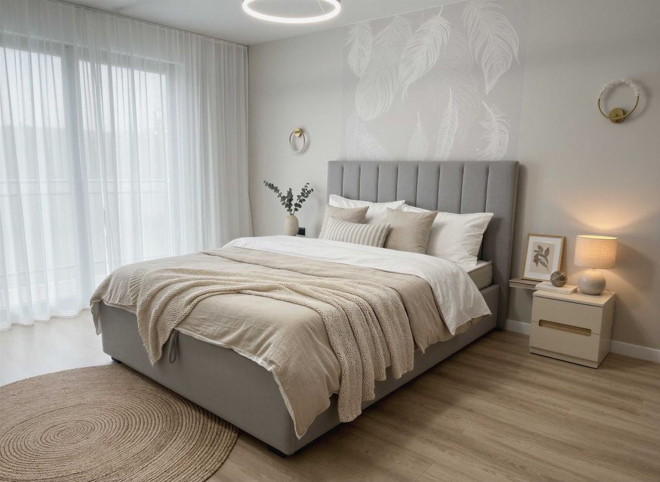 Новая кровать с подъемным механизмом и ортопедическим матрасом