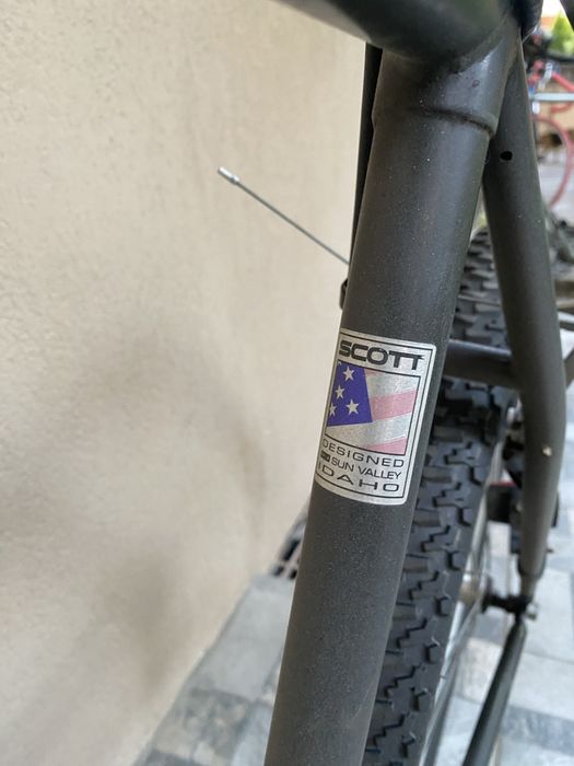 Bicicleta Scott Racing cu furca Marzocchi, MTB retro