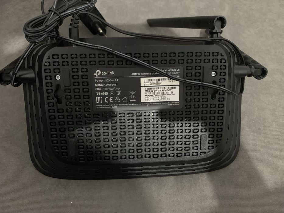 Rooter TP Link Archer C6 - 5G AC1200