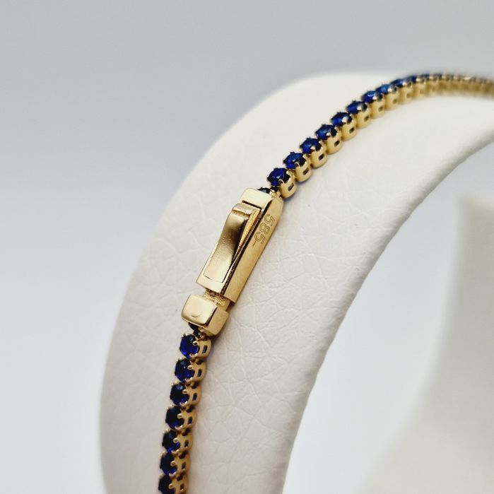 Bratara tennis din aur de 14k pentru picior | GlobalCash.ro #DR95079