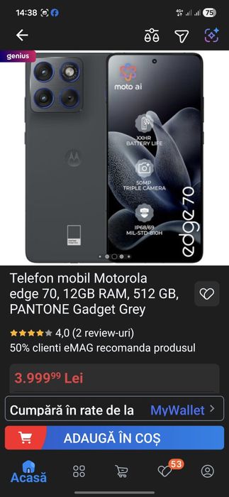 Motorola edge 70