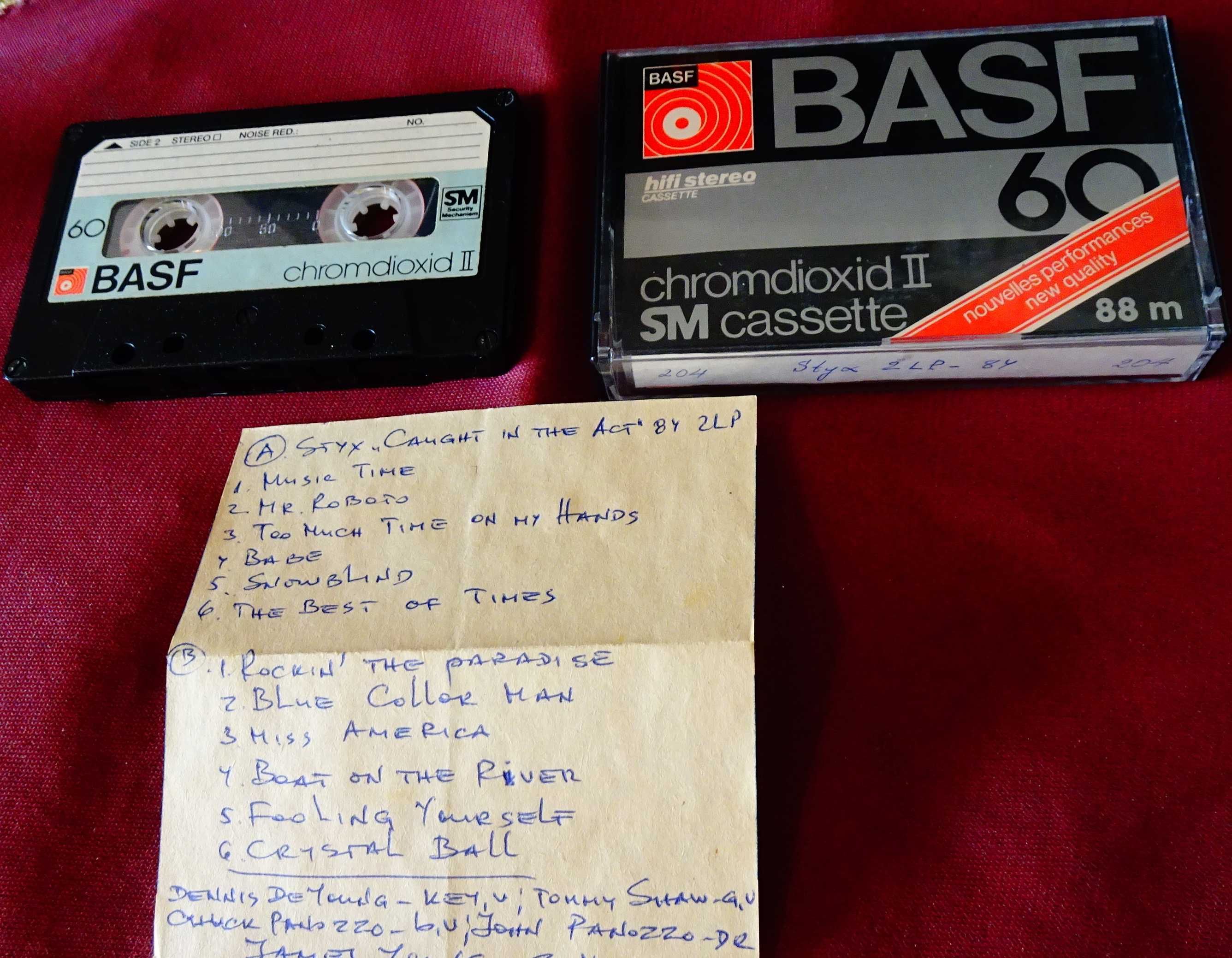 Аудиокасета BASF със Styx,рок музика.