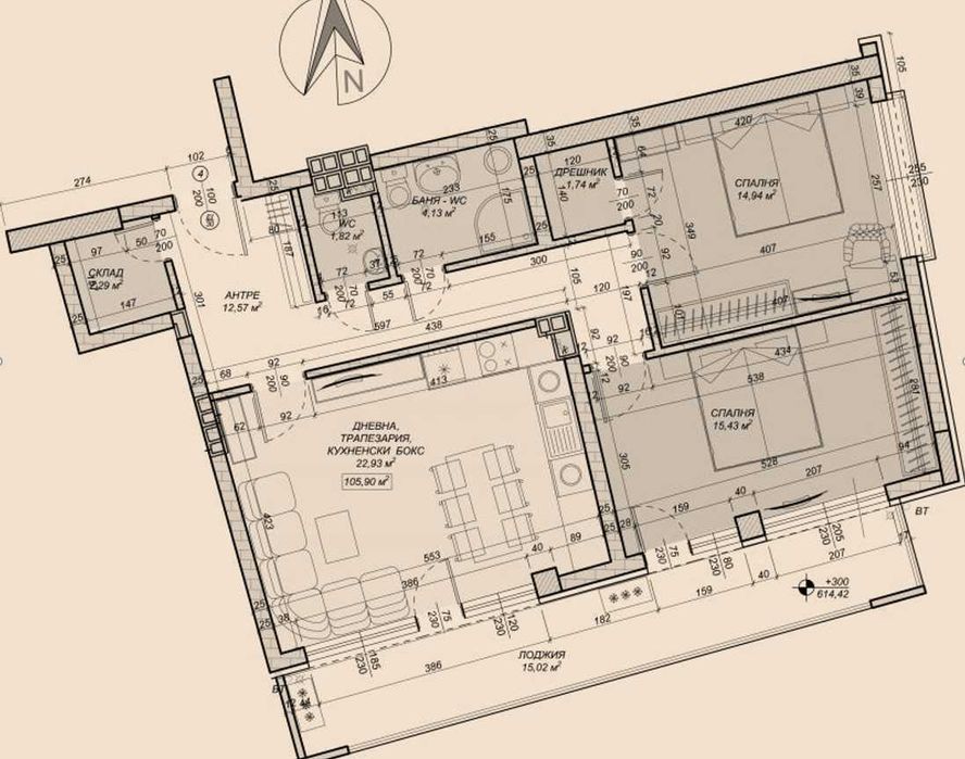 Продава се Тристаен апартамент в София, Овча купел - 121 кв.м за 1604 €/кв.м - Снимка #1