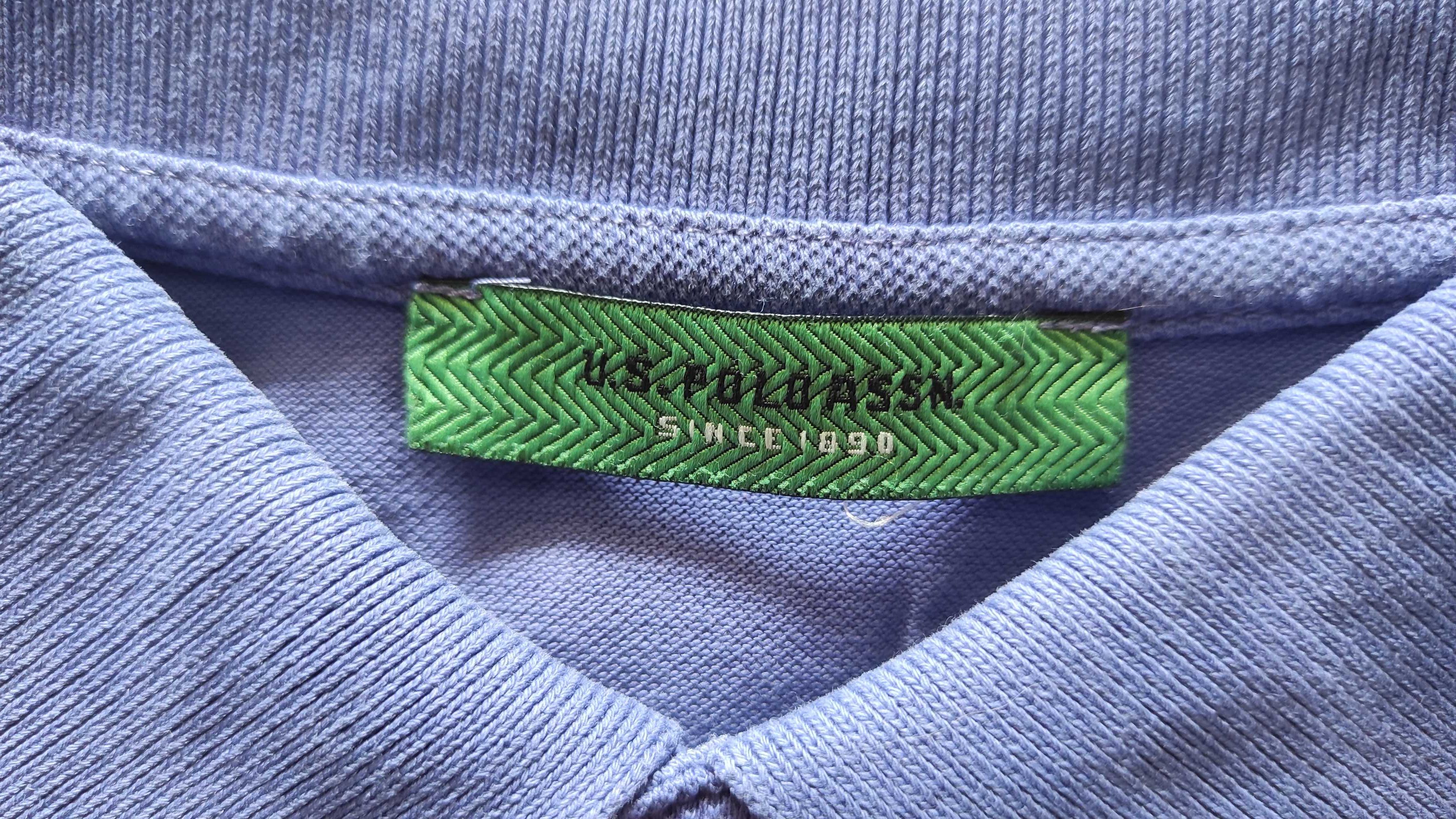Мъжка блуза с къс ръкав U.S.Polo Assn.,тениска с яка