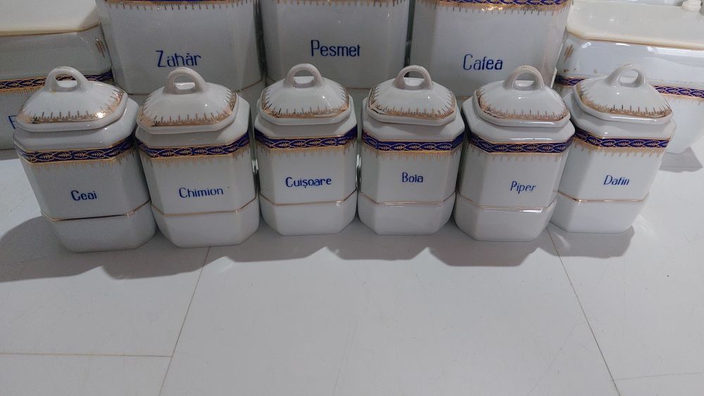 set condimente porțelan