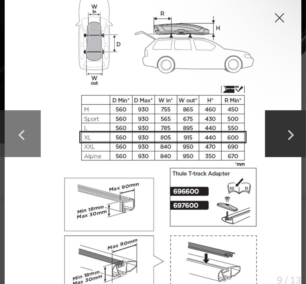 Thule Motion XT XL черен гланц