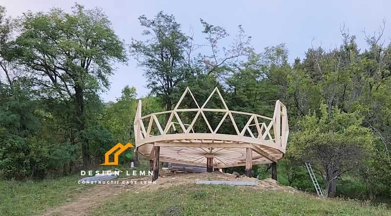 Cupola, Iglu, Dom geodezic - 10m diametru,130 mp