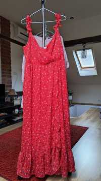 Rochie roșie lungă, mărimea L