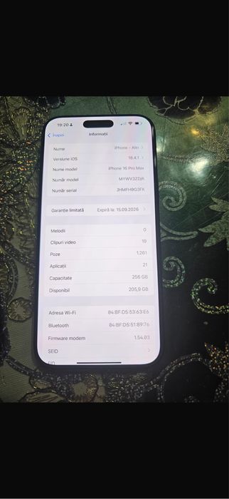 Iphone 16 pro max ca nou cu garantir