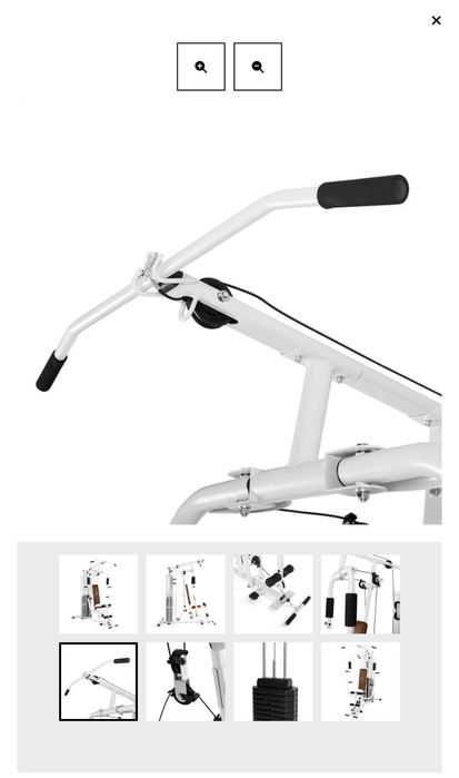 ULTIMATE GYM 3000, aparat de fitness multifuncțional alb
