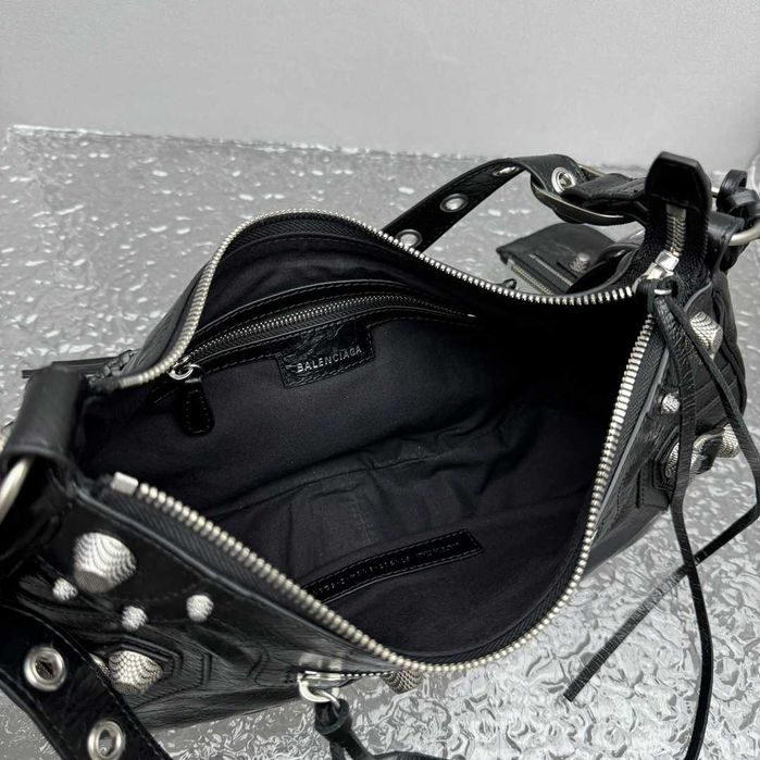 Geanta Balenciaga Le Cagole negru 33cm, Premium