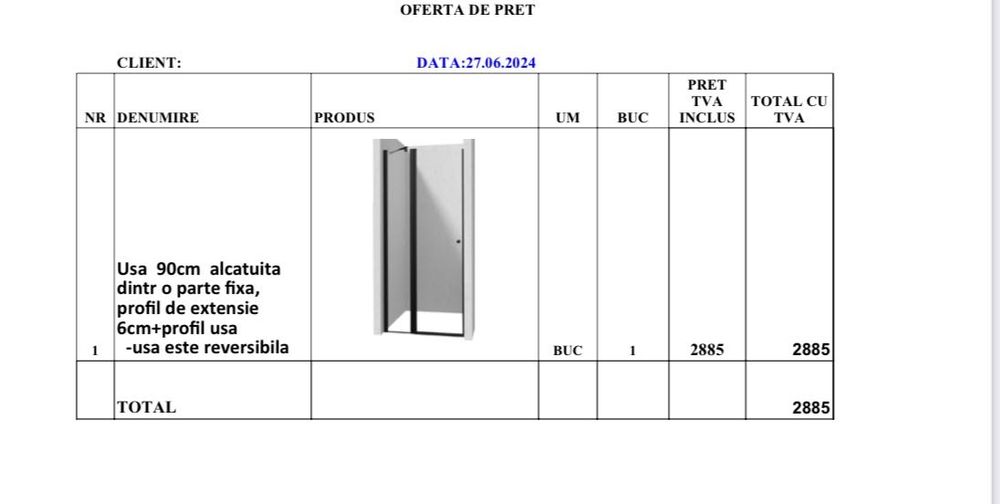Vând cabină de duș premium