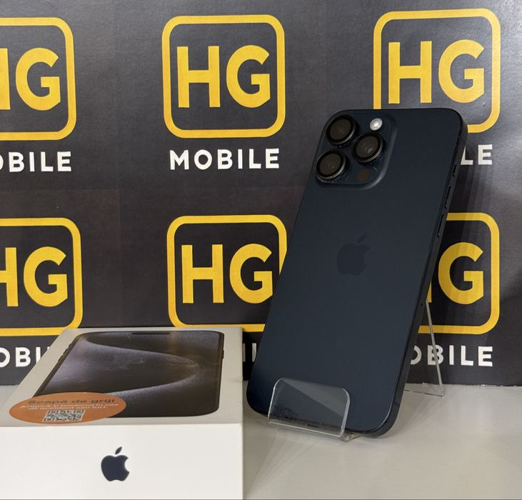 iPhone 15 Pro Max(Blue)-256GB, Impecabil, Garantie 1 An