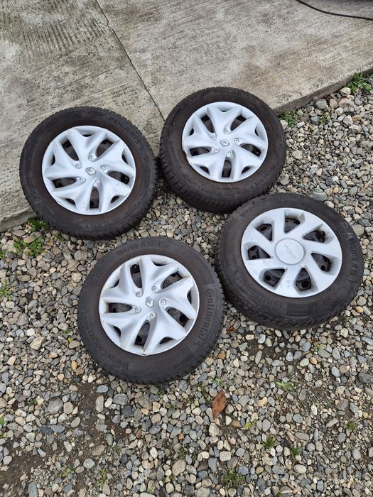 Jante R15 5x114,3 cu anvelope iarna 195/65R15 foarte bune