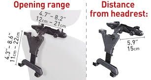 BARKAN T30 - Suport tetiera masina pentru tableta - negru