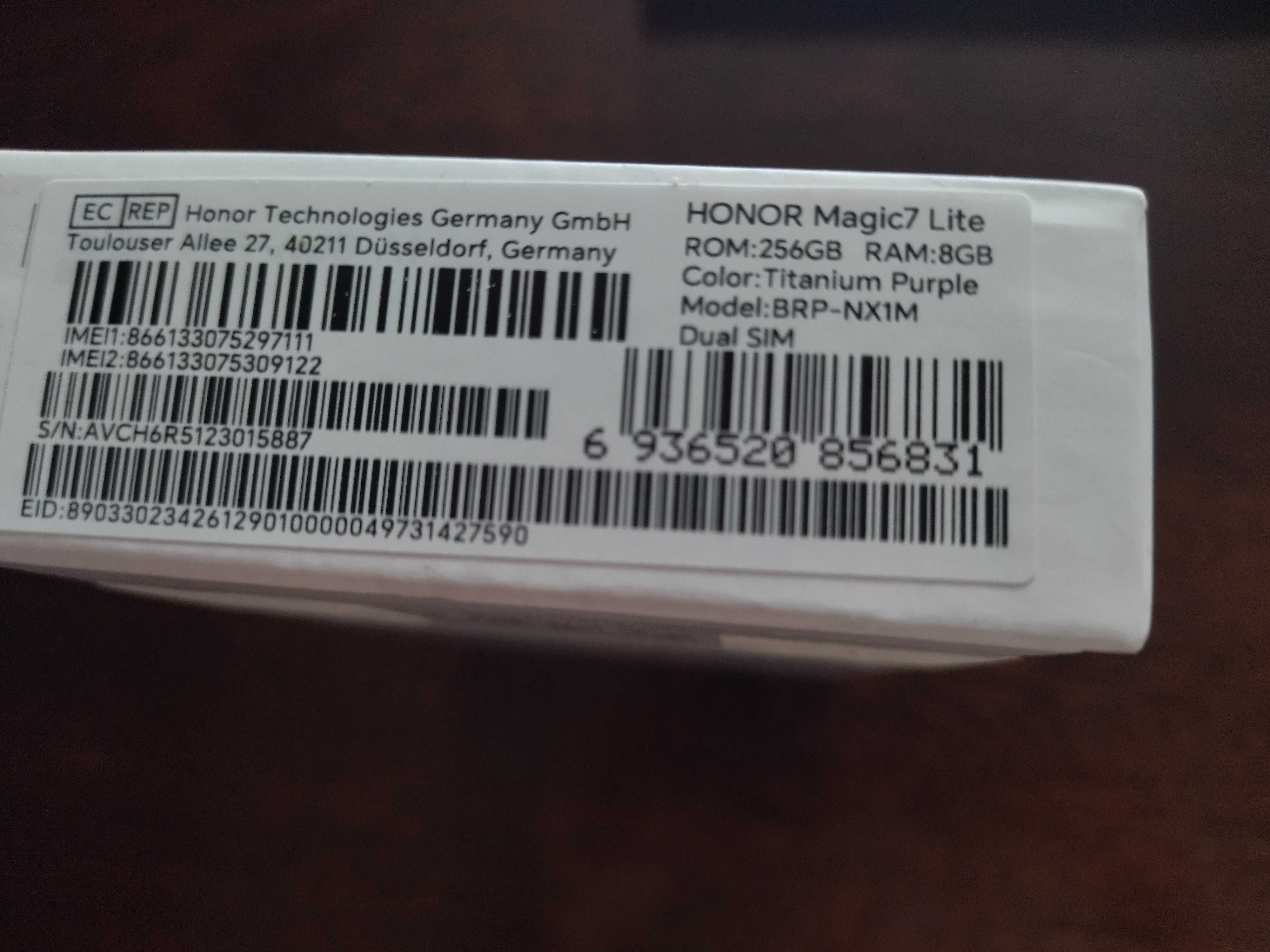 НЕОТВАРЯН! Honor Magic7 Lite, Titanium Purple - чисто нов с гаранция