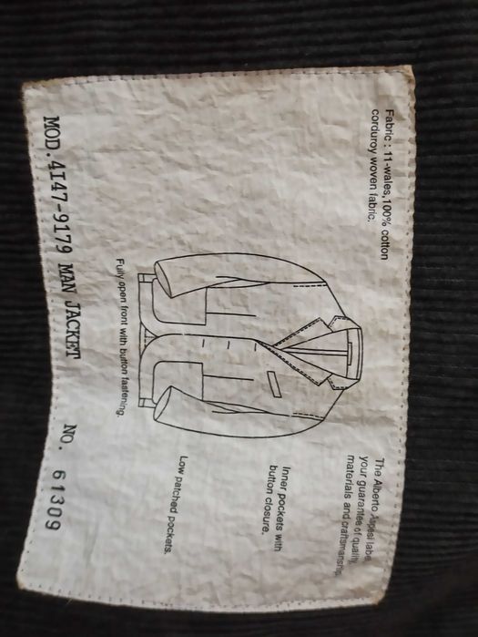 Sacou ASPESI catifea reiata khaki marimea L