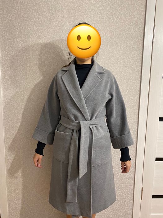 Пальто женское, серое