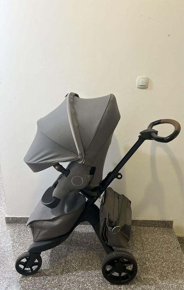 Stokke Xplory X + кош за новородено Modern Grey