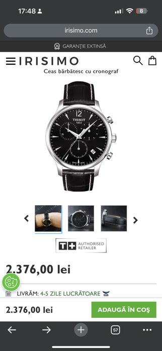 Ceas Tissot, stare perfecta