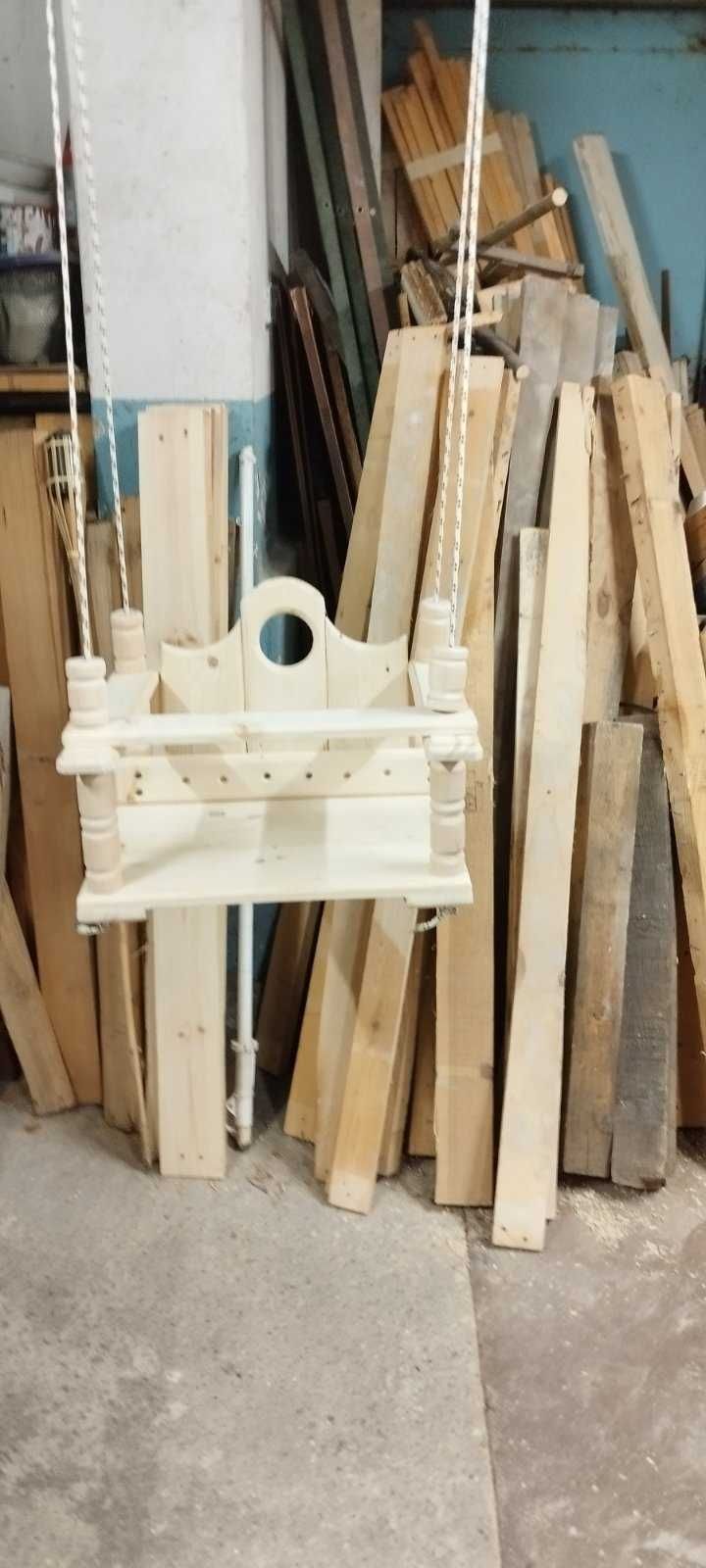 Дървена люлка ръчна изработка