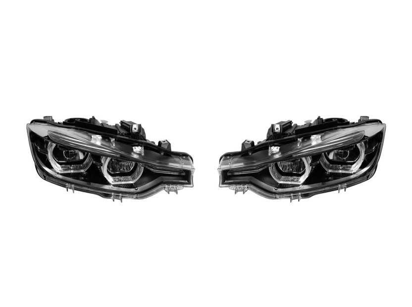Комплект LED фарове за BMW серия 3 F30  F31 13-15 черна основа БМВ