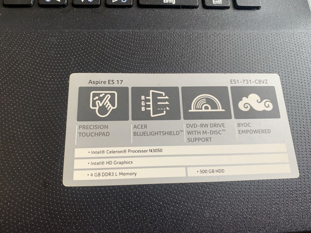 Лаптоп Acer ES1-731 series за части