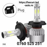 Set Două Becuri Led H4-HB2-9003 (două faze) 16000Lumeni/6500K/72W