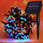Led коледни соларни лампичи със соларен панел