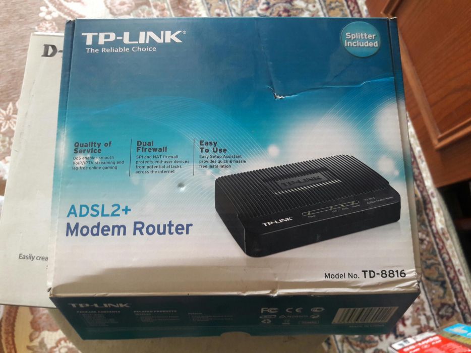 Для Компьютера Модем adsl TP-Link TD-8816